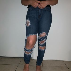 OOTDFASH RIPPED JEANS